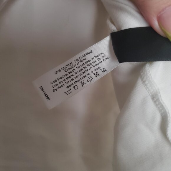 Blackmilk - White Tie Front Tee - Picture 9 of 11